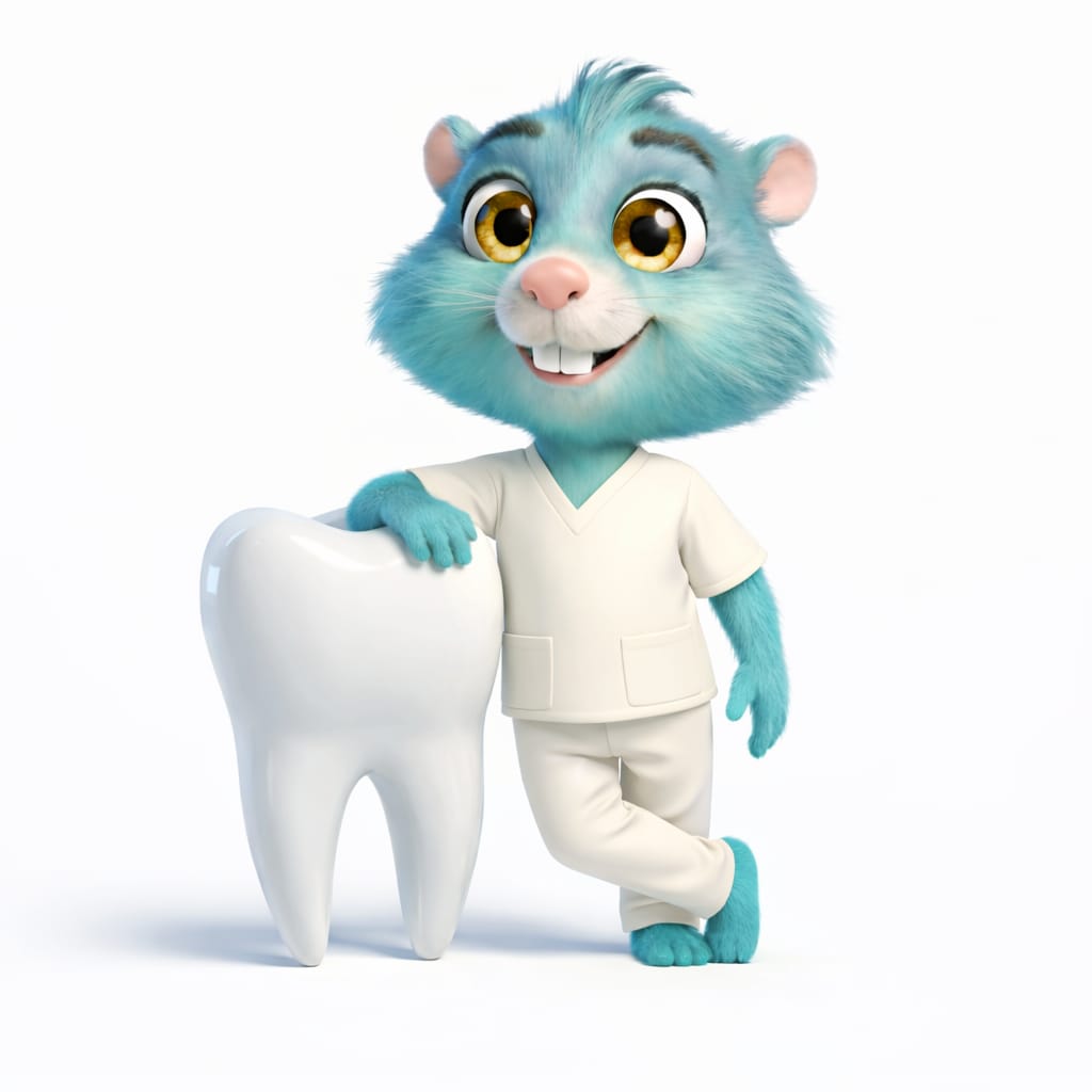 Dentara mascot — friendly dental care for a brighter smile