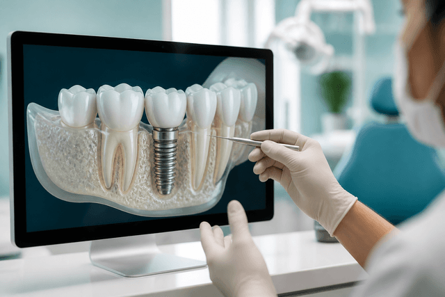 Dental implant consultation at Dentara